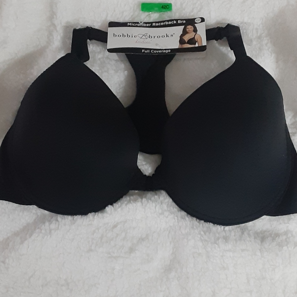 Bobbie Brooks Ladies Microfiber Racerback Bra 42C